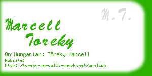 marcell toreky business card